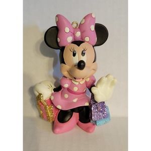 2013 Sketchbook Minnie Mouse Shopping Ornament Glitter Adorable O10